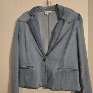 Women's Denim Blazer Jacket